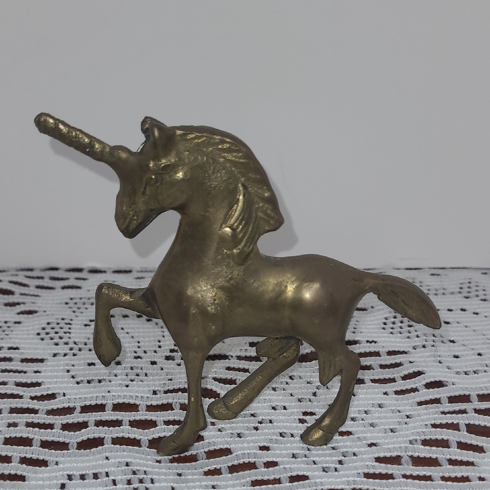 Brass Unicorn Figurine